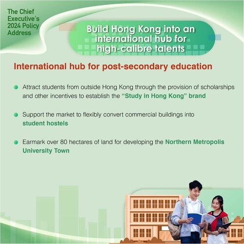 BREAKING: #policyaddress2024 boosts #HongKong’s competitiveness as an international hub for high-calibre talents with initiatives to reform various talent schemes while building the “Study in Hong Kong” brand.  https://t.co/evUswHt27s  #hongkong #brandhongkong #asiasworldcity… https://t.co/pHFzxcc9uv https://t.co/MSqPN5PFsY