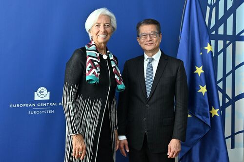 Hong Kong's strengths well-grounded! Meeting with President of the European Central Bank Madame Christine Lagarde in Frankfurt, Germany, Financial Secretary 陳茂波 Paul M.P. Chan said all the inherent competitive edges of Hong Kong, such as the common law system, rule of law, free flow of capital and the linked exchange rate system, etc. are all maintained under the unwavering "one country, two systems" principle. The international financial centre is dedicated to deepening connectivity with the financial markets in Mainland China and attracting more international enterprises to utilise the city's time-tested fundraising platform.  https://www.info.gov.hk/gia/general/202309/27/P2023092700040.htm?fontSize=1   Photo: Financial Secretary Paul Chan (R) meets President of European Central Bank Madame Christine Lagarde in Frankfurt (Sep 26).  #hongkong #brandhongkong #asiasworldcity #Connected #BusinessOpportunity #PaulChan #Germany #EuropeanCentralBank #ECB