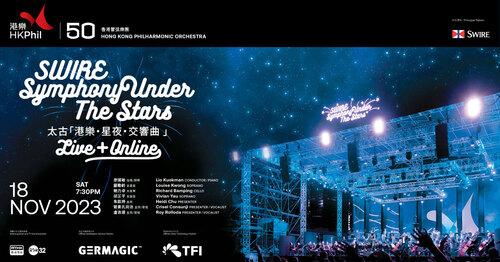 Calling music lovers around the world! Tune in Brand Hong Kong Facebook page for a delightful 90-minute live show of melodic movie and Broadway music by Hong Kong's flagship orchestra on Nov 18 (Sat).  Symphony Under The Stars Live streaming:  Nov 18, 2023 (Sat) 7:30pm  Programme: John WILLIAMS | Olympic Fanfare and Theme GERSHWIN | Porgy and Bess: Summertime John WILLIAMS | Schindler's List Theme GERSHWIN | Rhapsody in Blue arr. Johnny Yim | Hong Kong Movie Medley BERNSTEIN | Candide: Overture BERNSTEIN | Candide: Glitter and Be Gay BERNSTEIN | West Side Story: Mambo BERNSTEIN | West Side Story: Tonight John WILLIAMS | E.T.: Adventures on Earth TCHAIKOVSKY | 1812 Overture: Finale  https://www.hkphil.org/concert/swire-symphony-under-the-stars_2023  Hong Kong Philharmonic Orchestra #hongkong #brandhongkong #asiasworldcity #artsandculture #music #hkphill #orchestra #SymphonyUnderTheStars