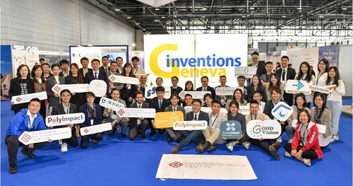 A celebration of innovation💡! Congrats to the Hong Kong delegation at the 49th International Exhibition of Inventions Geneva (Salon International des Inventions de Genève) on its record-breaking haul of over 350 awards. Among the awardees, The Hong Kong Polytechnic University claimed the highest number of 45 awards, while the Electrical and Mechanical Services Department (#EMSD) won a total of 21 awards. Widely regarded as one of the most significant global annual events on inventions, the expo this year attracted more than 1,000 exhibits from nearly 40 countries and regions.  https://www.info.gov.hk/gia/general/202404/21/P2024042100593.htm https://www.info.gov.hk/gia/general/202404/21/P2024042000236.htm  創新科技及工業局Innovation, Technology and Industry Bureau  #hongkong #brandhongkong #asiasworldcity #innovative #innovation #Inventions #InternationalExhibitionofInventionsGeneva