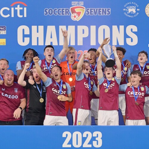 Did Aston Villa, Brighton & Hove Albion, Fulham, Leicester City, Newcastle United play in Hong Kong ⚽? Yes🙌, the up-and-coming star players of the five English Premier League teams competed with Hong Kong and Singapore's teams at the three-day #CitiSoccerSevens (May 26-28) at Hong Kong FootballClub. For the seventh time, Aston Villa won the trophy, defeating Hong Kong’s Tai Po FC 3-0 in the final, including two goals from the tournament's top scorer Omari Kellyman.  #阿士東維拉、#白禮頓、#富咸、#李斯特城 和 #紐卡素 球隊齊齊在香港亮相? 這5支英超勁旅剛與香港及新加坡的球隊出戰 #香港足球會七人足球賽（5月26-28日）。香港 #和富大埔 更不負眾望，與歷屆冠軍阿士東維拉在決賽對壘，以0:3落敗，雖敗猶榮，讓球隊7度賽事封王。  @tpfc @avfcofficial @officialbhafc @fulhamfc @lcfc @nufc   #hongkong #brandhongkong #asiasworldcity #Sports #CitiSoccerSevens #EnglishPremierLeague #香港 #香港品牌 #亞洲國際都會 #體育盛事 #英超勁旅