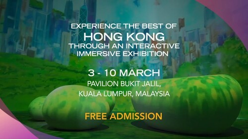 The #ImmersiveHongKong exhibition is just days away from opening at Pavilion Bukit Jalil in #KualaLumpur (Mar 3 – 10)! This extraordinary interactive #ArtTech experience showcases the best attractions of Hong Kong, including the astonishing diversity of nature, the world’s leading financial centre, a blossoming cultural hub, and much more! Take a sneak peek at the highlights, and get ready to be WOWed! ✨🌃  Learn more: https://www.brandhk.gov.hk/en/campaign/hkpromotion-asean2023-24  Thanks to @pavilionbukitjalil.mall   #hongkong #brandhongkong #asiasworldcity #immersivehongkong #arttech #Malaysia #KualaLumpur #exhibition