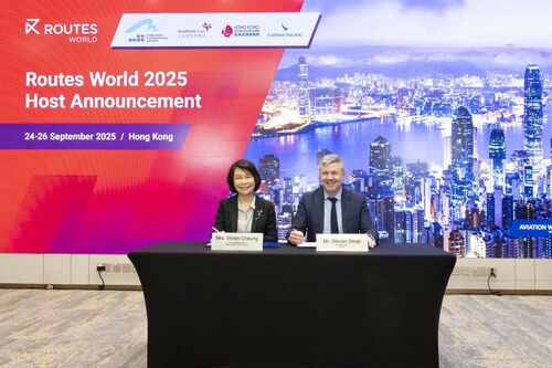 Hong Kong to host global aviation route event✈️! The Airport Authority Hong Kong will be hosting a prominent annual global aviation event, Routes World 2025, from September 24-26 next year. More than 3,000 industry leaders from over 260 airlines, as well as airports, tourism, and other aviation stakeholders of over 130 countries are expected to gather in the city to discuss the latest opportunities and potential to expand their global airline route networks. Learn more:  https://www.hongkongairport.com/en/media-centre/press-release/2024/pr_1714   Photo: Chief Operating Officer of Airport Authority Hong Kong Vivian Cheung (left) and Director of Routes Steven Small sign agreement today (May 9).  國際航空業盛事落戶香港✈️！香港機場管理局獲選為國際航空業盛事「世界航線發展大會2025」（Routes World 2025）的主辦單位，大會將於明年9月24至26日舉辦，預計吸引逾3,000名來自超過130個國家、260多家航空公司、機場、旅遊業及其他航空業持分者的領袖和決策者訪港交流，探討最新發展機遇，並為開拓更多航線鋪路。了解更多： https://www.hongkongairport.com/tc/media-centre/press-release/2024/pr_1714   圖：香港機場管理局首席營運總監張李佳蕙（左）及Routes項目總監Steven Small今日（5月9日）簽署合作協議。  📸：@hongkongairport  #hongkong #brandhongkong #asiasworldcity #megaevents #megaHK #RoutesWorld2025 #香港 #香港品牌 #亞洲國際都會 #盛事之都 #盛事香港 #世界航線發展大會2025