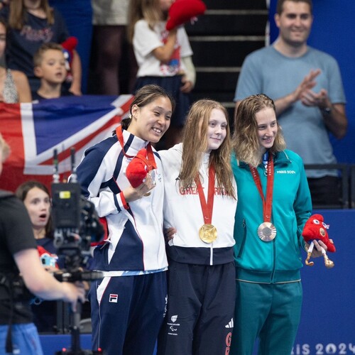 Congratulations to Chan Yui-lam on winning Paralympic silver medal in the women's 100-metres butterfly S14 final. It’s Hong Kong, China’s first medal at the #ParisParalympicGames . Keep it up our amazing athletes! 👏🎉  恭喜👏！游泳運動員陳睿琳在S14級女子100米蝶泳勇奪銀牌，為中國香港隊奪得今屆 #巴黎殘奧會 首面奬牌。祝願運動員越戰越勇，再創佳績！🎉  📷: @hkparalympiccommittee Courtesy of China Hong Kong Paralympic Committee 圖片由中國香港殘疾人奧委會提供  #hongkong #brandhongkong #asiasworldcity #paralympics #ParisParalympicGames #silvermedal #香港 #香港品牌 #亞洲國際都會 #殘疾人奧運會 #巴黎殘奧會 #銀牌