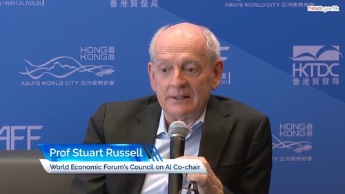 Eminent academic highlights Hong Kong’s edge in the AI thrust. Delivering a keynote address at the recent Asian Financial Forum in Hong Kong (Jan 13-14), Prof Stuart Russell, Co-chair of the World Economic Forum’s Council on AI, shared his insights on how AI could become a new engine for global economic growth, underlining Hong Kong’s advantages in the form of advanced research institutes and talent. Watch highlights.   https://www.news.gov.hk/eng/2025/01/20250114/20250114_193041_755.html  香港的人工智慧發展獲專家肯定，亞洲金融論壇（1月13至14日）嘉賓之一、世界經濟論壇人工智慧理事會聯席主席斯圖爾特‧羅素在主題演講上，分享人工智慧如何成為全球經濟增長的新引擎。他認為香港在人工智慧方面的發展，具備人才和硬件上的優勢。了解更多：  https://www.news.gov.hk/chi/2025/01/20250114/20250114_193041_755.html   🎥: @newsgovhk @govnews.hk   #hongkong #brandhongkong #asiasworldcity #financialservices #HKTDC #AsianFinancialForum #AFF2025 #megaevent #megaHK #香港 #香港品牌 #亞洲國際都會 #金融服務 #香港貿發局 #亞洲金融論壇 #盛事之都 #盛事香港