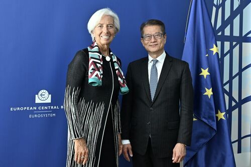 Hong Kong's strengths well-grounded! Meeting with President of the European Central Bank Madame Christine Lagarde in Frankfurt, Germany, Financial Secretary Paul Chan said all the inherent competitive edges of Hong Kong, such as the common law system, rule of law, free flow of capital and the linked exchange rate system, etc. are all maintained under the unwavering "one country, two systems" principle. The international financial centre is dedicated to deepening connectivity with the financial markets in Mainland China and attracting more international enterprises to utilise the city's time-tested fundraising platform.   https://lnkd.in/gJCS6zXM  European Central Bank #hongkong #brandhongkong #asiasworldcity #Connected #BusinessOpportunity #PaulChan #Germany #EuropeanCentralBank